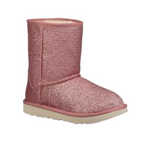 UGG Kids' Classic Short II Glitter Boots Pink size 7